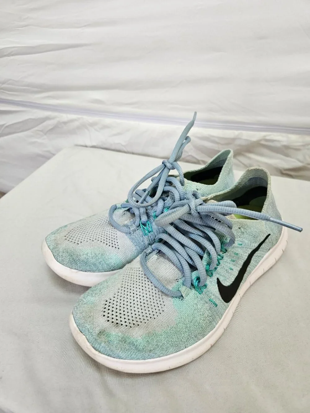 Nike Free Run 5.0 Women's Running Shoes Blue & Green Gradient Sneakers